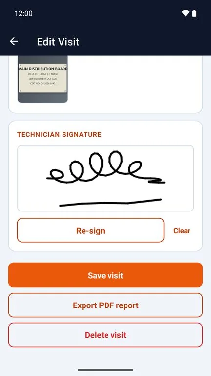 Compliance Dynamo signed visit ready to export
